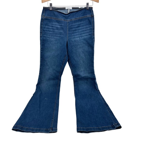 Sofia Jeans by Sofia Vergara Denim - Sofia Jeans by Sofia Vergara Melisa Flare Pull On Stretch Jeans Blue‎ Womens 10